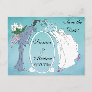 Cartão Postal De Anúncio Salvar a data!