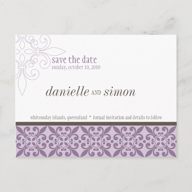 CARTÃO POSTAL DE ANÚNCIO SALVAR A DATA: 2 (Frente)