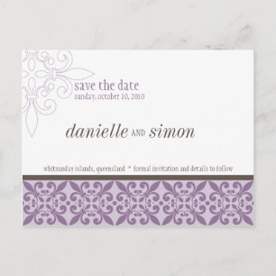 Cartão Postal De Anúncio SALVAR A DATA:: 2 frescos