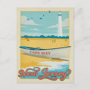 Cartão Postal De Anúncio Salvar a data Cape May, NJ