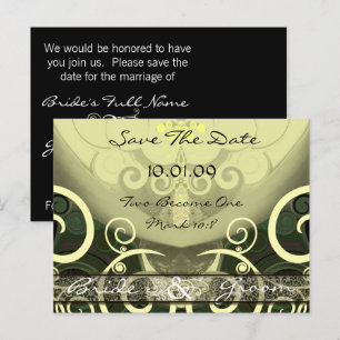 Cartão Postal De Anúncio Salvar a Data do Cartão-postal de Cala Lily Girado