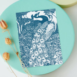 Cartão Postal De Anúncio Salvar a Data do Pavão