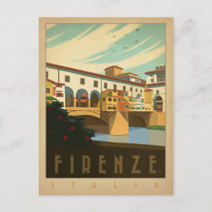 Cartão Postal De Anúncio Salvar a data   Firenze, Italia