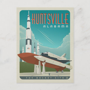 Cartão Postal De Anúncio Salvar a data Huntsville, AL
