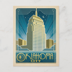 Cartão Postal De Anúncio Salvar a data   Oklahoma City, OK