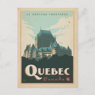 Cartão Postal De Anúncio Salvar a data   Quebec, Canadá