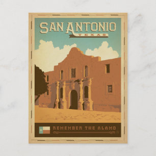 Cartão Postal De Anúncio Salvar a data   San Antonio, TX