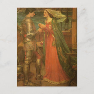 Cartão Postal De Anúncio Salvar a data! Tristan e Isolde pelo Waterhouse de