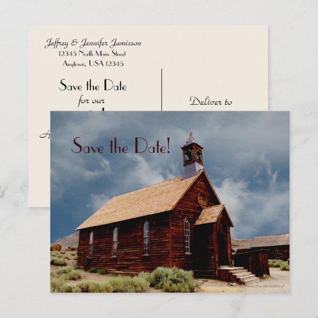 Cartão Postal De Anúncio Salvar a Parte 50 do Aniversário da Data (Frente/Verso)