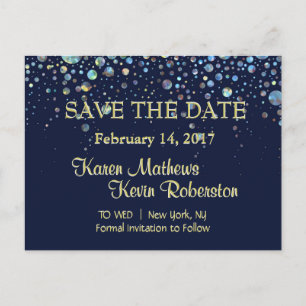 Cartão Postal De Anúncio Salve a Data