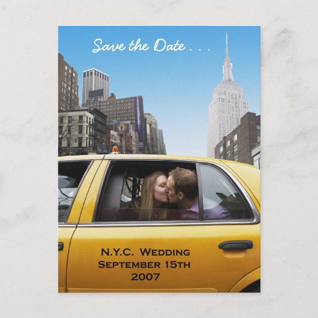 Cartão Postal De Anúncio Salve a Data (Frente)