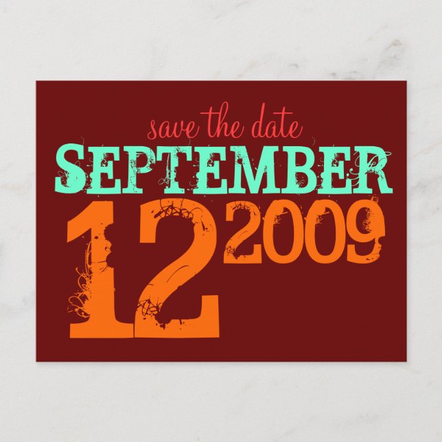 Cartão Postal De Anúncio Salve a Data (Frente)