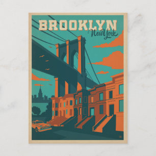 Cartão Postal De Anúncio Salve a Data   Brooklyn, NY