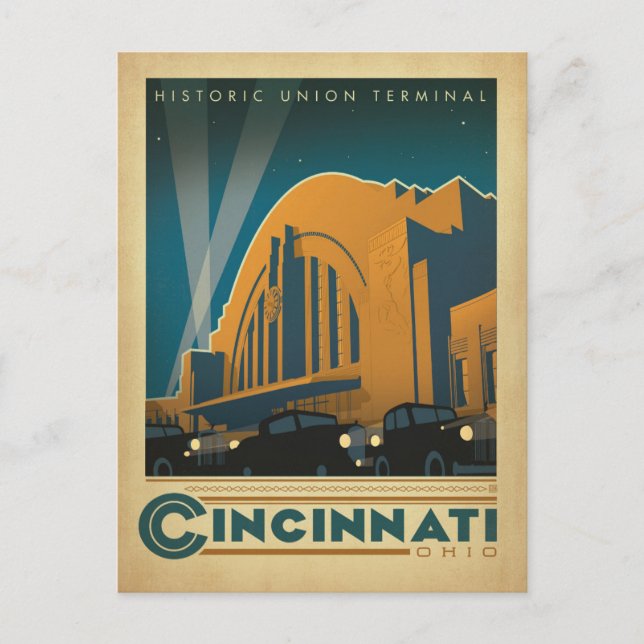 Cartão Postal De Anúncio Salve a Data | Cincinnati, OH (Frente)