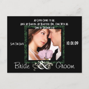 Cartão Postal De Anúncio Salve a data com sua foto