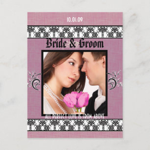 Cartão Postal De Anúncio Salve a data com sua foto