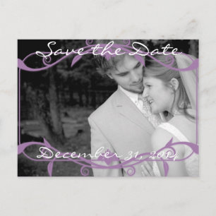 Cartão Postal De Anúncio Salve a Data com suas Fotos