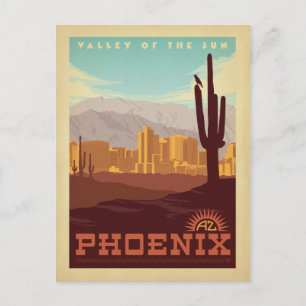 Cartão Postal De Anúncio Salve a Data   Phoenix, AZ