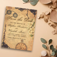 Salve A Data Vintage Vitoriano Steampunk
