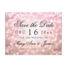 Salve Data Elegante Rosa Bege Luzes