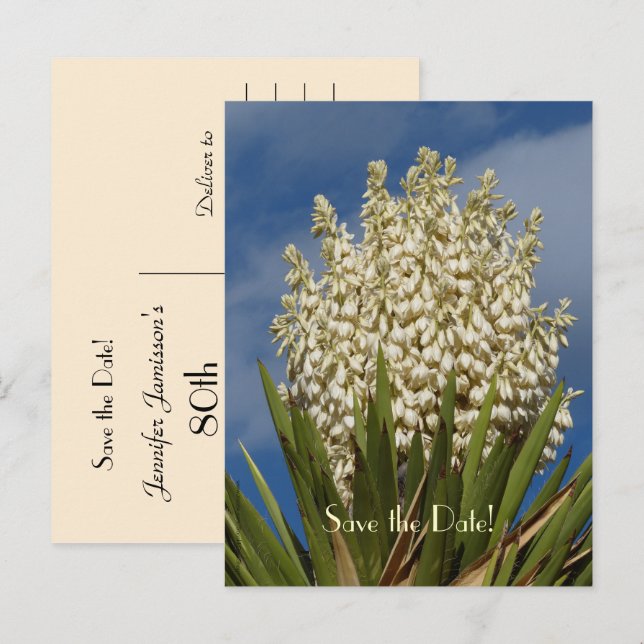 Cartão Postal De Anúncio Salve o Cartão-Postal de Celebração de Aniversário (Frente/Verso)