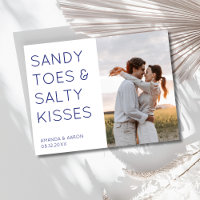 Sandy Toes Photo Beach Casamento Salve a Data