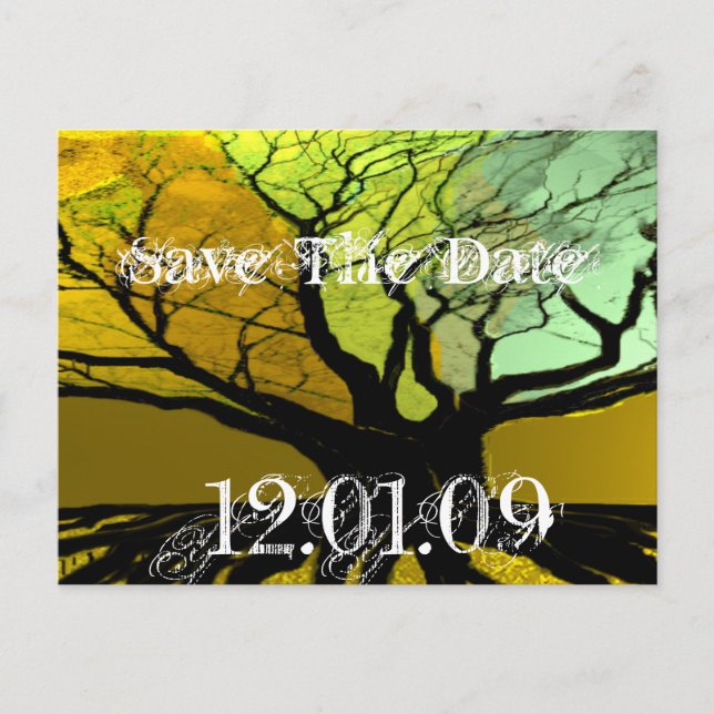 Cartão Postal De Anúncio Save The Date - Raízes (Frente)