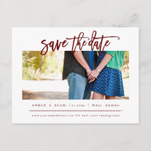 Cartão Postal De Anúncio Script de Pincel Moderno do PixDezines