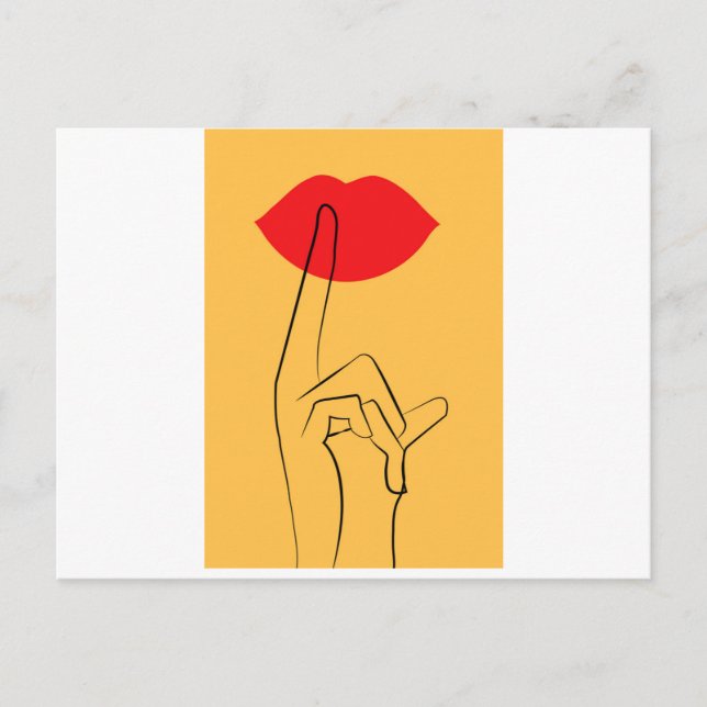 Cartão Postal De Anúncio segredo (Frente)