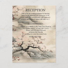 Cartão Postal De Anúncio Serena Tranquilidade tema Japonês Ikebana