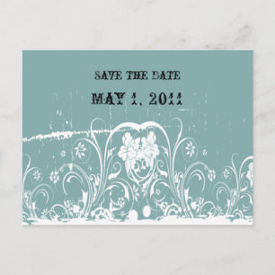 Cartão Postal De Anúncio Shabby Chic Save o Dia