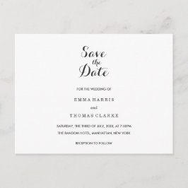 Cartão Postal De Anúncio Simples Elegante | Cartão de Antemão de Casamento