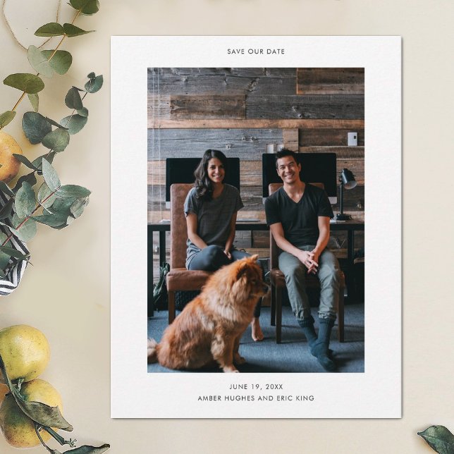 Cartão Postal De Anúncio Simples Salve a Data (Criador carregado)