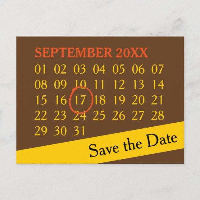 Cartão Postal De Anúncio Simplesmente Calendário Personalizado + sua foto,  (Frente)