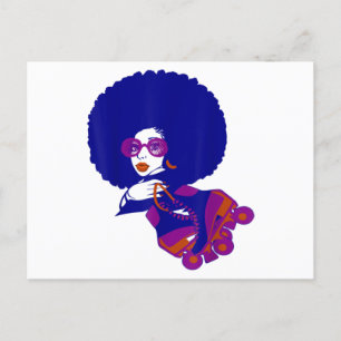 Cartão Postal De Anúncio skates afro-mulheres e mulheres