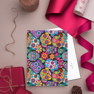 Cartão Postal De Anúncio Skeleton Gardener Sorria