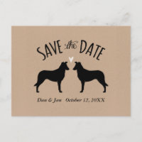 Smooth Collie Silhouettes Casou Salve a Data