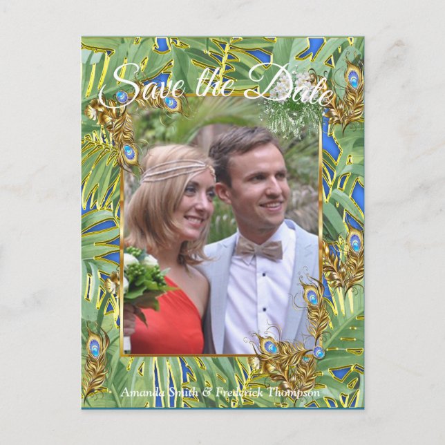 Cartão Postal De Anúncio Sonhos do Templo do Pavão Real Dourado (Frente)