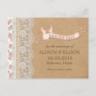 Cartão Postal De Anúncio Sonhos Lacey românticos com flores