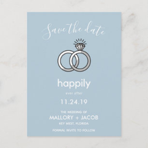 Cartão Postal De Anúncio Sua escolha da cor feliz nunca após economias a