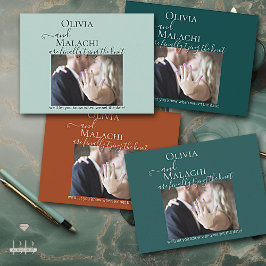 Cartão Postal De Anúncio Sua Foto Finalmente Casando