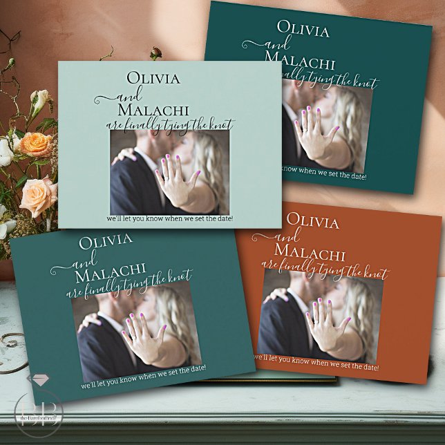 Cartão Postal De Anúncio Sua Foto Finalmente Casando (Criador carregado)