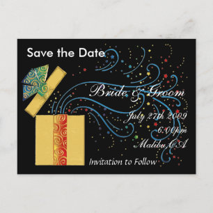 Cartão Postal De Anúncio Surpreenda-me Salve a Data - Personalizado