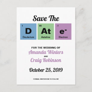 Cartão Postal De Anúncio Tabela Periódica dos Elementos