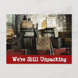 Cartão Postal De Anúncio Taxas De Madeira Antigas Movimentamos Novas Cartõe