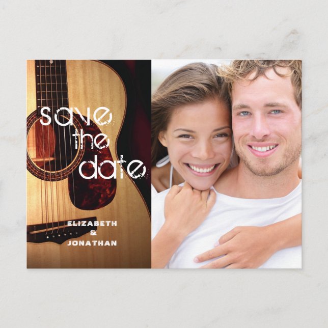 Cartão Postal De Anúncio Tema Musical do Violão Russo Country Modern ZZ (Frente)