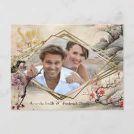 Cartão Postal De Anúncio tema Serene Tranquilidade Ikebana Japonês