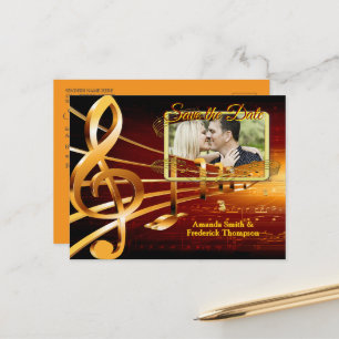 Cartão Postal De Anúncio Temas de Celebração para Amantes da Música