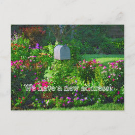 Cartão Postal De Anúncio Temos um novo endereço