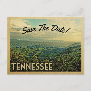 Cartão Postal De Anúncio Tennessee Salva A Vintage Montanhas